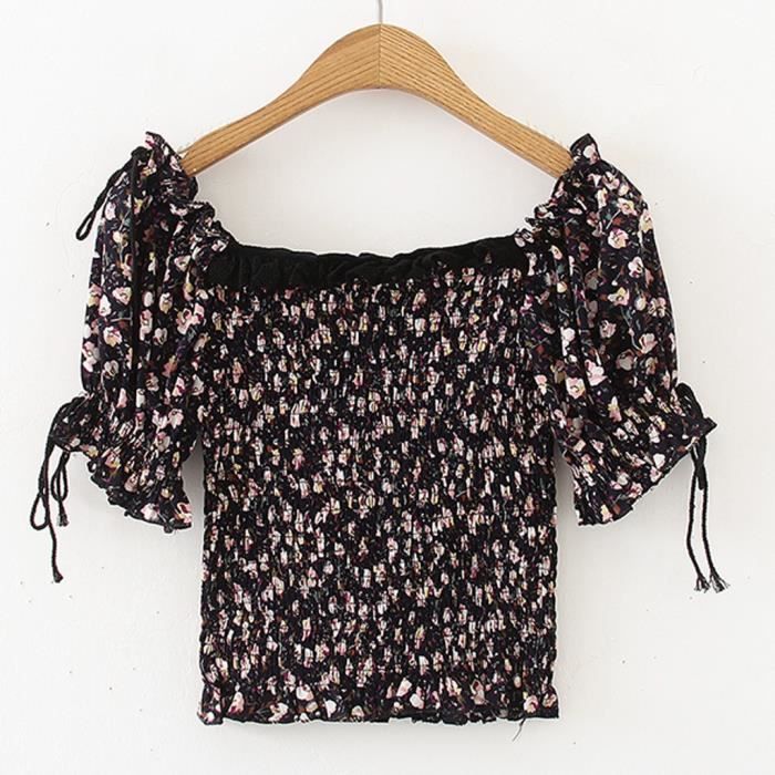 FRNCH Long Sleeve Geo Flowers Top