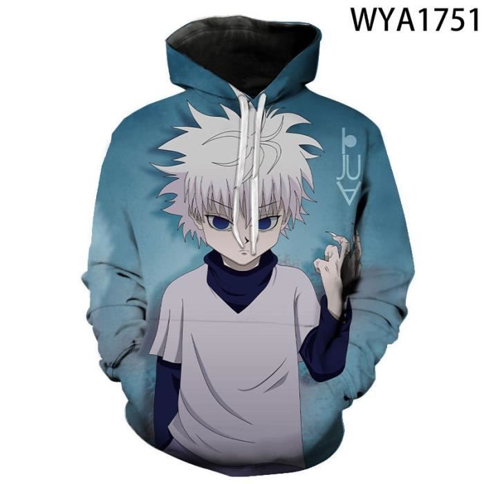 Sweatshirt homme capuche Hunter X Hunter 3D sweats capuche
