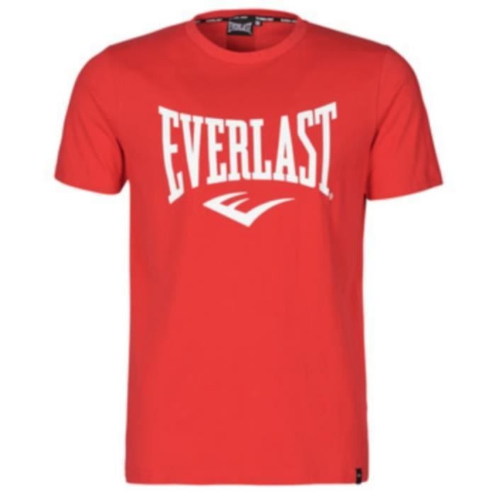T-Shirt Homme Rouge - Everlast - Manches Courtes - Confortable et Respirant