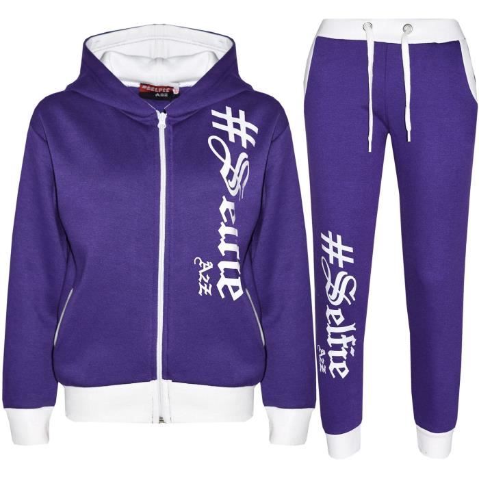 Ensemble Jogging 2 Pièces K-Pop Demon Hunters Pour Fille – Sweat Et Pantalon Décontracté à Imprimé Tendance (2-13 Ans)