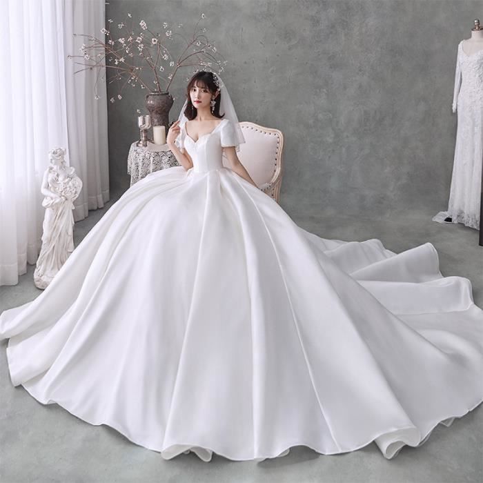 Robe de mariage principale 2021 mari e simple robe de mariage en