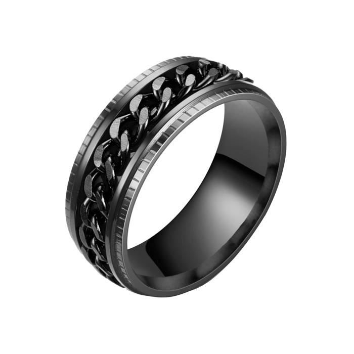 BAGUE ANNEAU Bague homme style Black Black Achat Vente bague anneau Bague pour hommes Homme