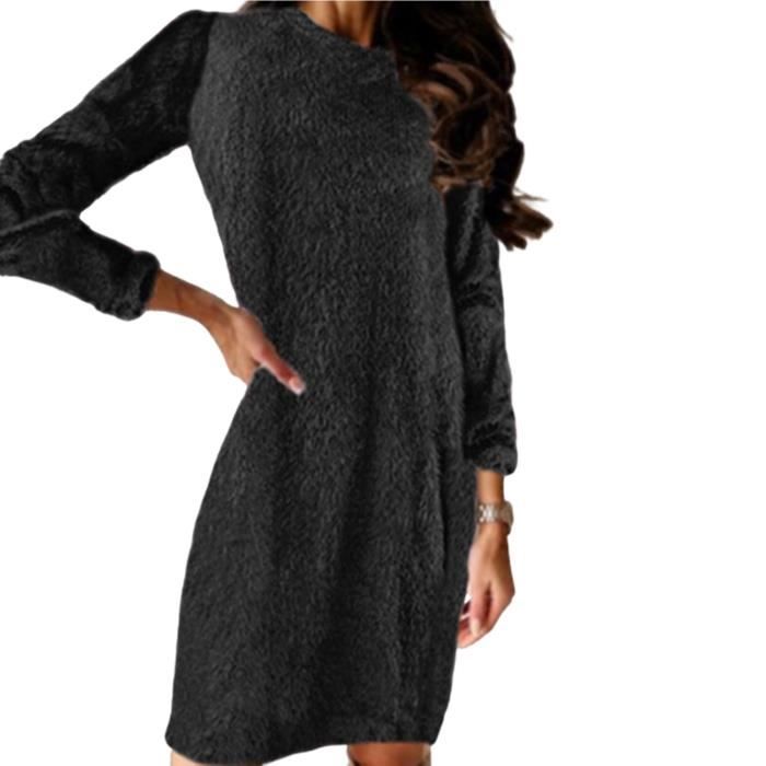Robe Noire Tricotée Hush Amy - Taille S/M - Occasion En Très Bon état