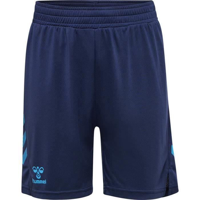 Short enfant Hummel hmlONGRID POLY - Marine/Atomic Blue - Handball - Léger et confortable