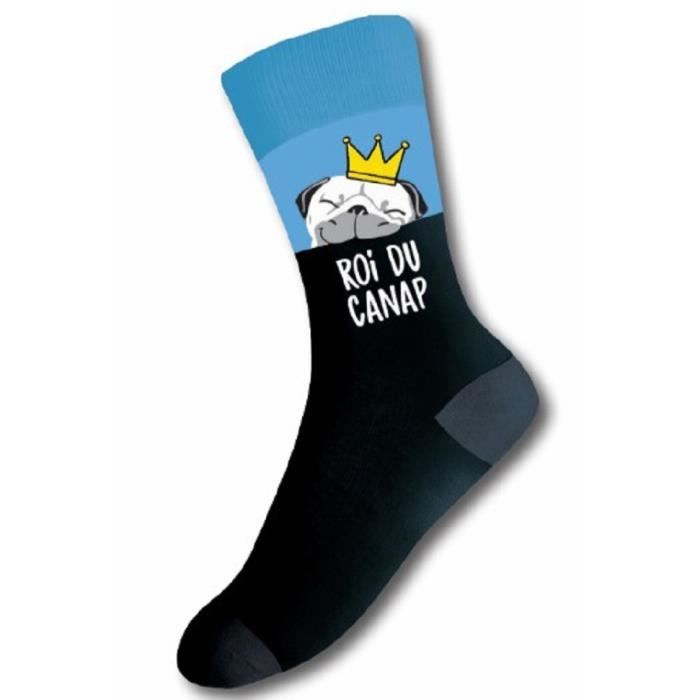 Chaussettes Hommes Roi Du Canap T 42 45 Bleu Cdiscount Pr t Porter