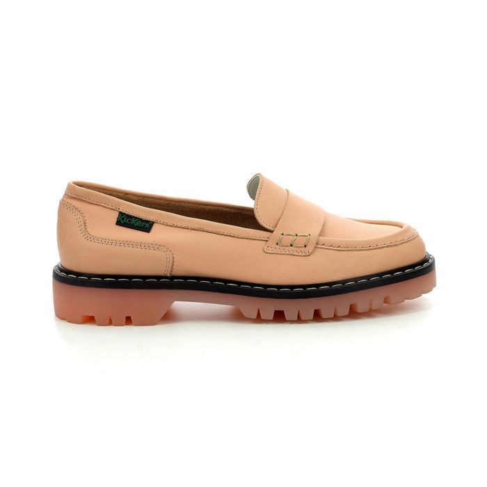 KICKERS Mocassins Deck Loafer chair Rose beige Cdiscount Chaussures