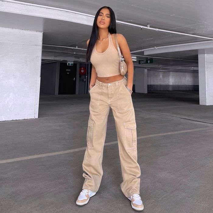 Jean best sale cargo femme