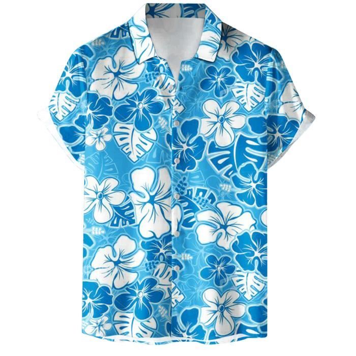 Chemise sans col pour homme - Décontractée - 100 % coton - Coupe ajustée - Manches longues - Blanc - Noir - Bleu marine, blanc, M