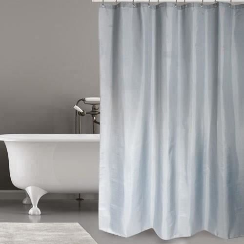 MSV Rideau de douche en polyester - 180 x 200 cm - Gris clair