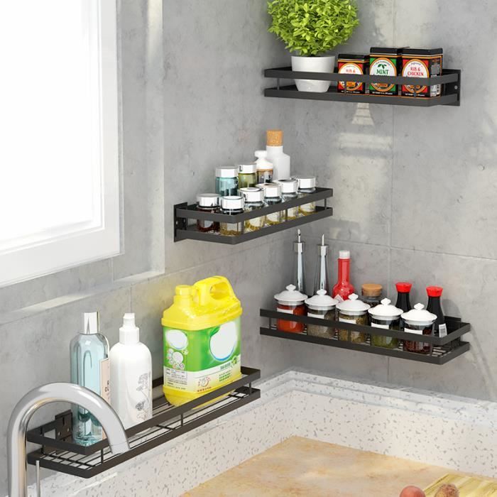 etagere rangement cuisine etagere murale cuisine etagere a epices cuisine 35cm cdiscount maison