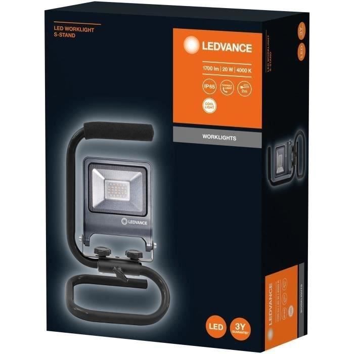 osram projecteur worklight sur pied - 20 w - 1700 lm