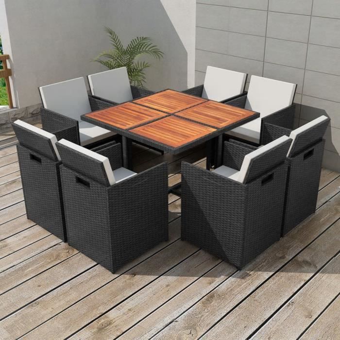 Jeu De Mobilier De Jardin 25 Pcs Ensemble Table Chaise Faute De