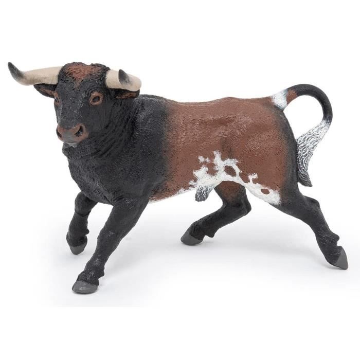 Figurine Taureau Brave - Papo - Animaux de la ferme - Marron - Pour enfant  de 3 ans et plus - Cdiscount Jeux - Jouets