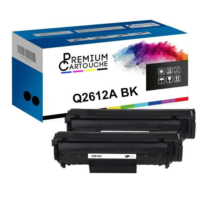 Toner pour imprimante laser HP - Q2612A - noir