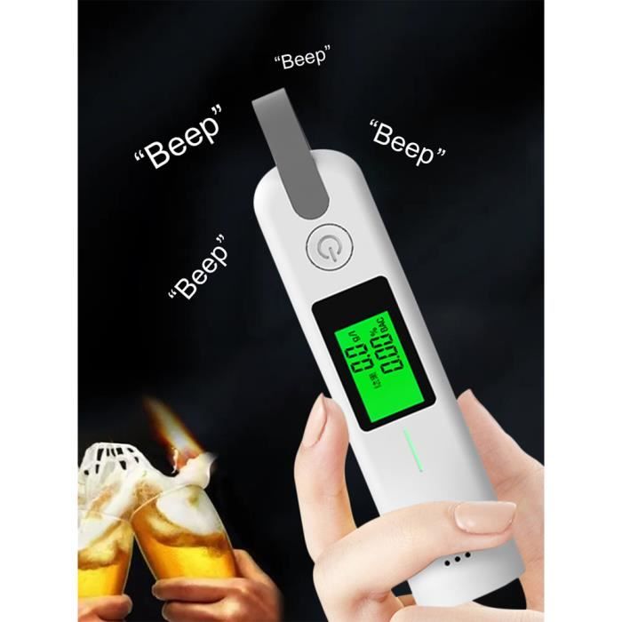 Éthylotest électronique Sans Contact Homologué NF – Rechargeable USB, Avec Brise-glace Et Coupe-ceinture Intégrés - 6