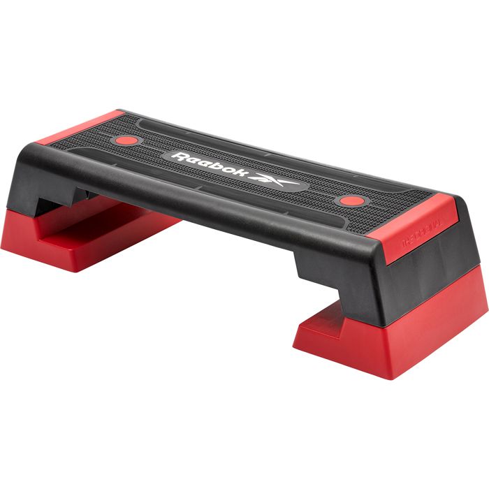 Step de fitness Reebok Studio rouge - Corps entier - 15, 20, 25 cm - 150 kg