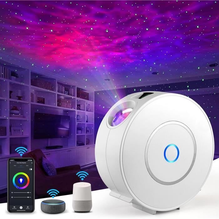 Projecteur Galaxie étoilée - Veilleuse Ambiante LED Multicolore Pour Chambre, Fête, Décoration