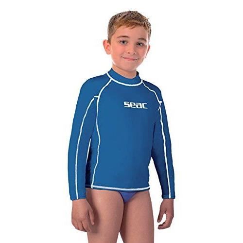 Seac T-Sun RashGuard T-shirt anti-UV enfant manches longues bleu – protection solaire 97 5%
