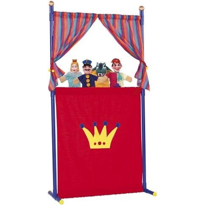 Théâtre de marionnettes et 4 marionnettes - Simba Toys - Enfant - Rouge -  Cdiscount Jeux - Jouets
