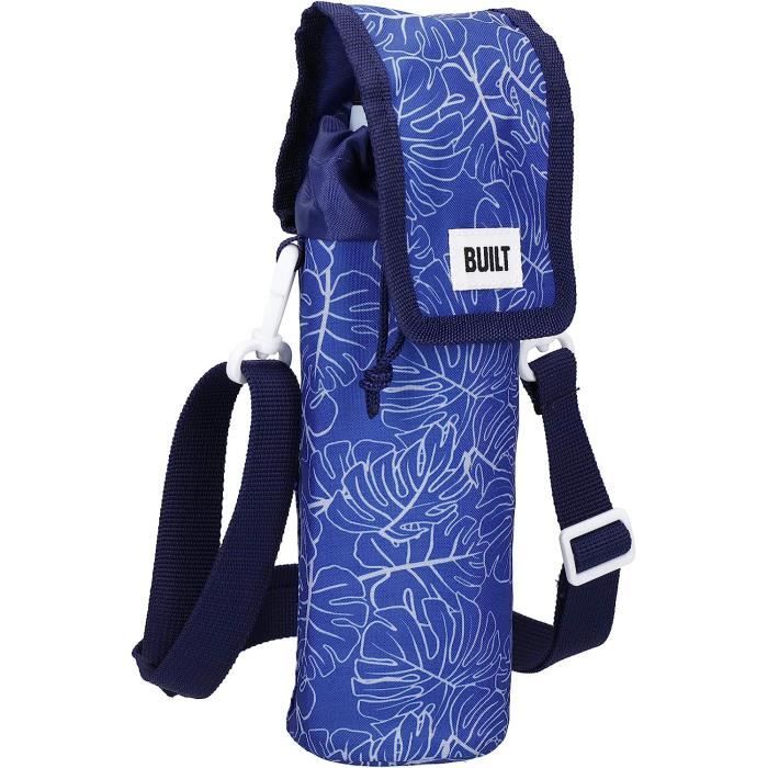 Porte Bouteille Isotherme Avec Bandoulière - Housse 1L 2L Étanche Pour Randonnée Camping, Sac Isotherme Bouteille D'Eau