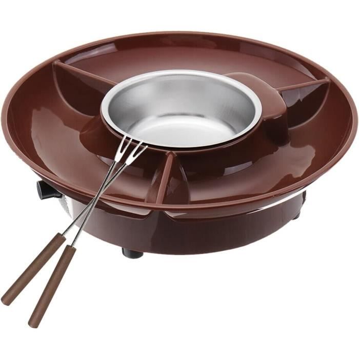 Tasse à Fondue En Céramique – Kit Avec 2 Fourchettes – Pour Chocolat, Fromage, Bouillon – 300 Ml, Micro-ondable – Idéal Apéro, Soirée - 2
