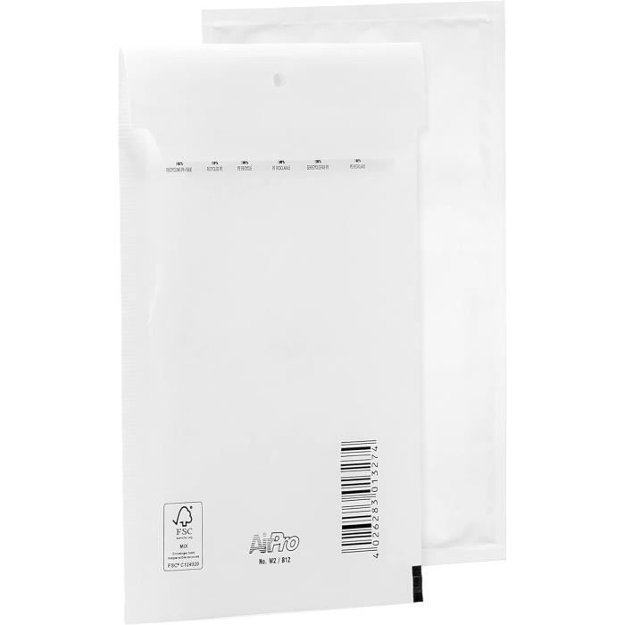 Lot De 25 Enveloppes Rembourrées Blanc 300 X 440 Mm - Protection Parfaite Pour Vos Envois