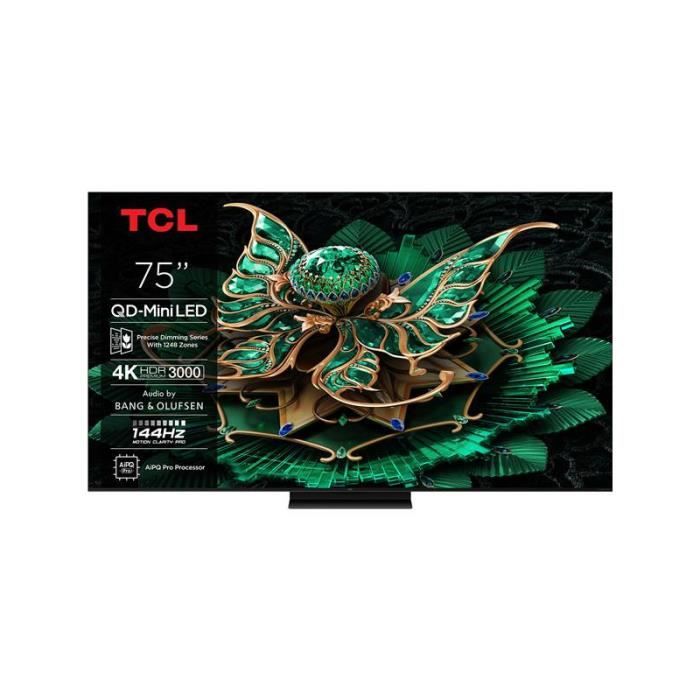 TV QLED TCL 75C7K 75 pouces 4K UHD Dolby Vision IQ Wi Fi