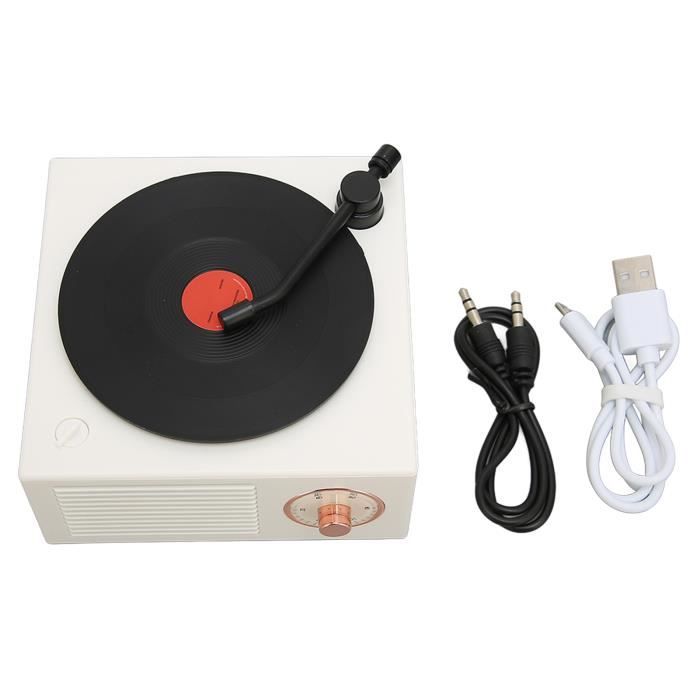 Haut-Parleur Bluetooth Waves - Style Lecteur Vinyle Rétro, Lumière RVB, Bruits De Vagues, Pour Dormir, Déco Chambre
