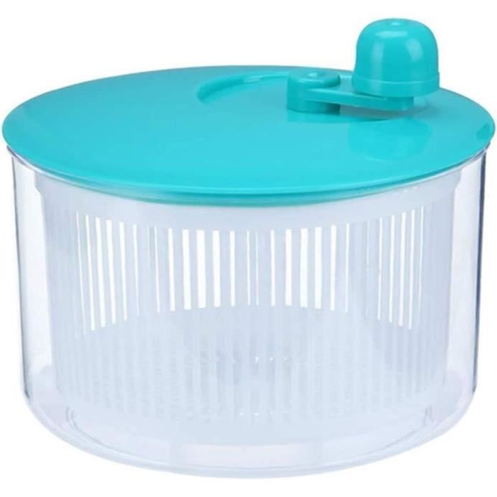Essoreuse à Salade électrique USB - Bol Lavage Et Séchage - Rechargeable - Automatic 10 Secondes - Gris/blanc