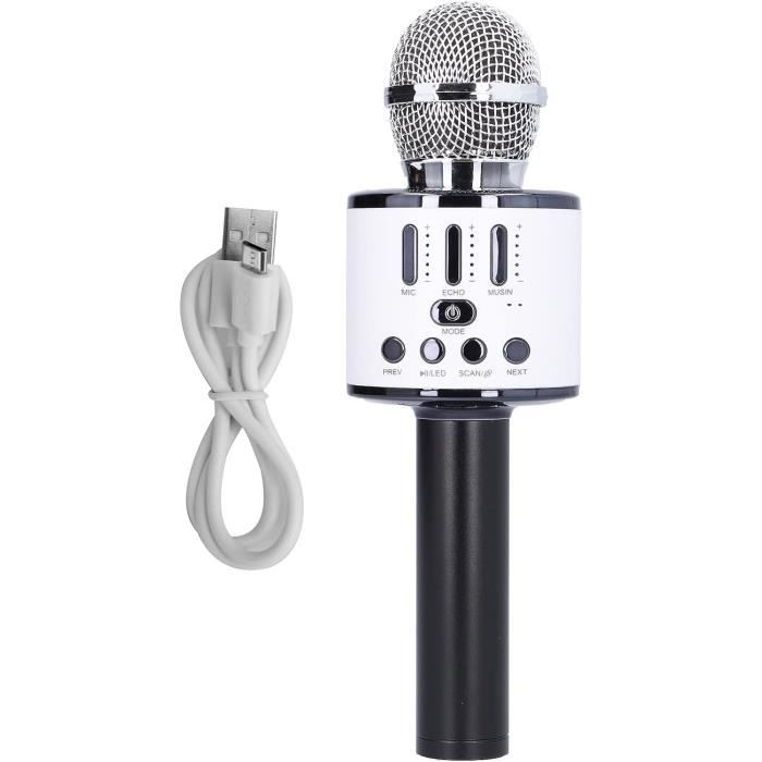 Microphone karaoké Bluetooth sans fil