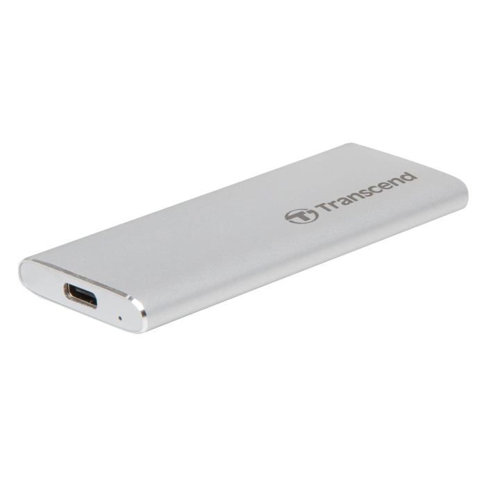 Disque dur externe SSD TRANSCEND ESD260C – 1 To – USB 3.1 Gen 2 – Argent