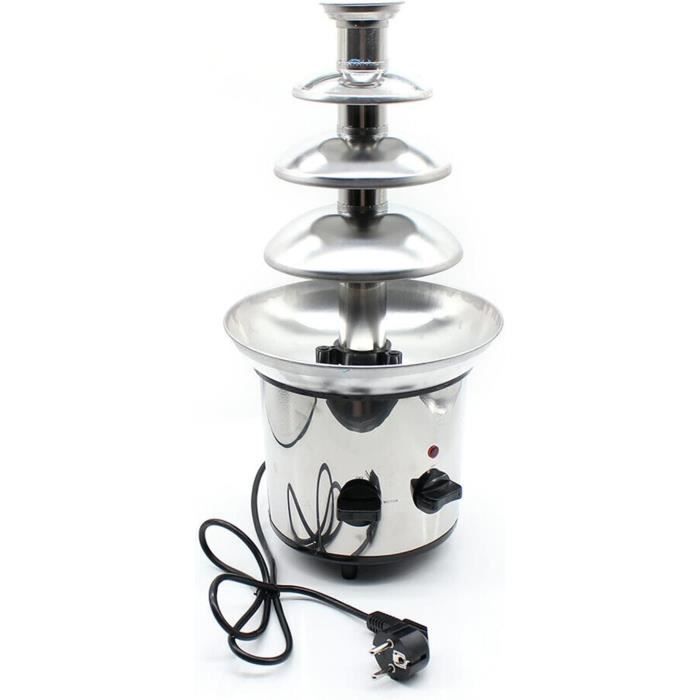 2000 Watt 4 Étages Fontaine à chocolat électrique en Acier Inoxydable