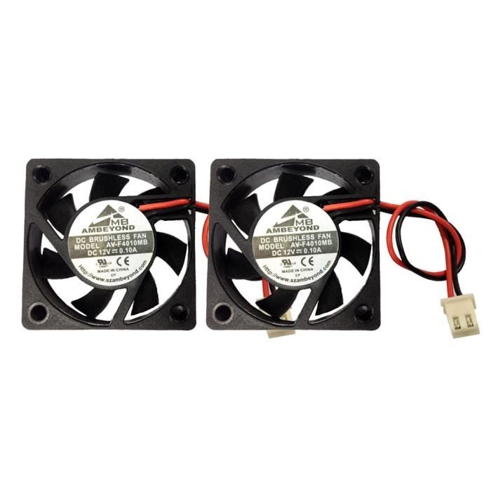 Ventilateur DC Sans Balais 50x50x10mm 12V - 7 Pales, Modèle 5010, Pour Refroidissement D'électronique, PC, Imprimante 3D