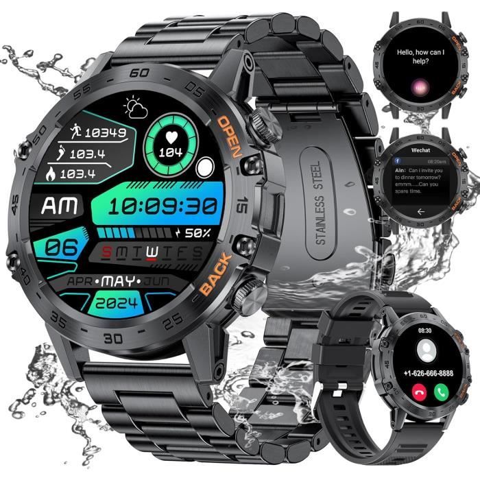 Montre Connectée DZ09 - GPS, Caméra, Radio, Bluetooth - Or Et Noir (ouverte Jamais Utilisée)