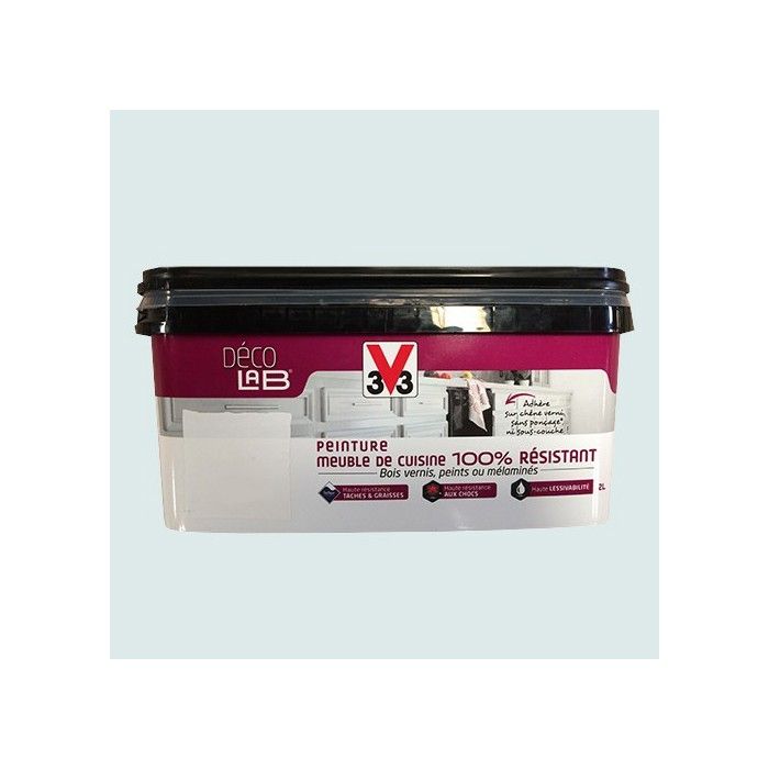 Peinture V33 Déco Lab Meuble de Cuisine 100% Résistant 2L Galet Satin