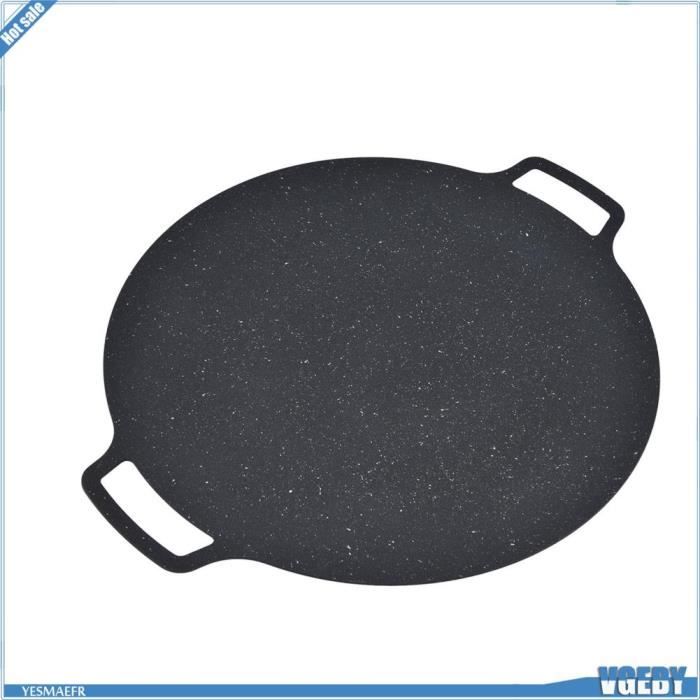 VGEBY Grillades au barbecue coréen Plat de Gril de Barbecue Coréen Plateau de Grillage Rond piscine plancha 41 cm/16 pouces