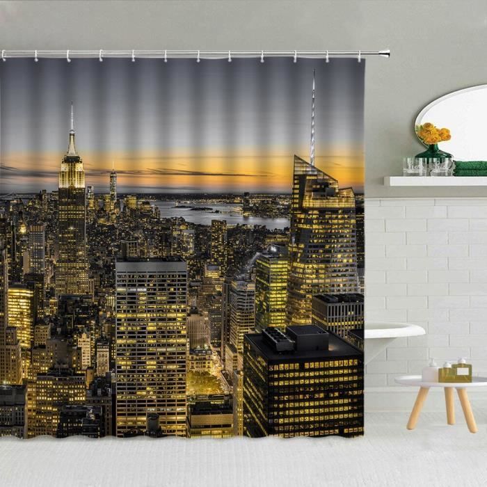 ABAKUHAUS New York Rideau De Douche, Automne Central Park