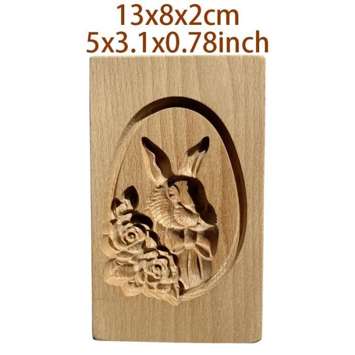 Moules à Biscuits En Bois 3D Motifs Glands Et Feuilles - Pour Noël Et Pâtisserie DIY, Tampon Gaufrage