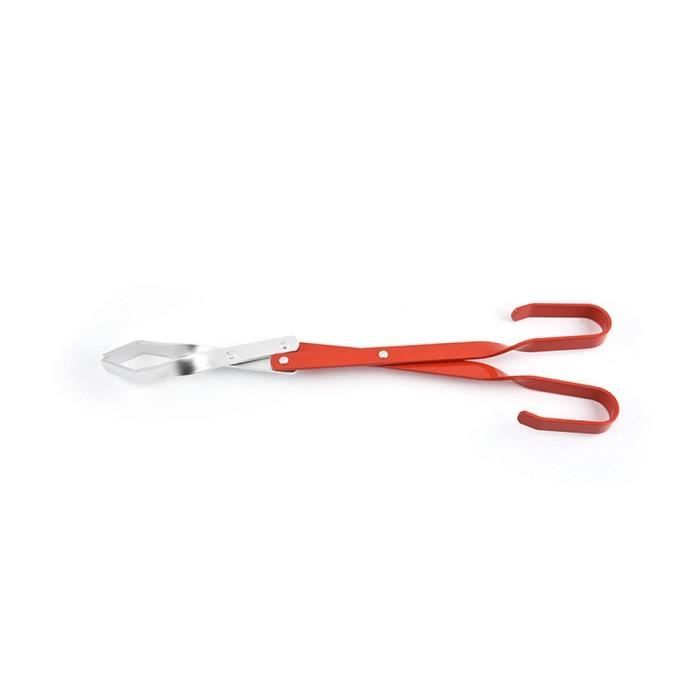 Pince à Charbon De Bois Pour Barbecue - Longueur 50,8 Cm, Revêtement Anti-rouille, Poignée Confortable
