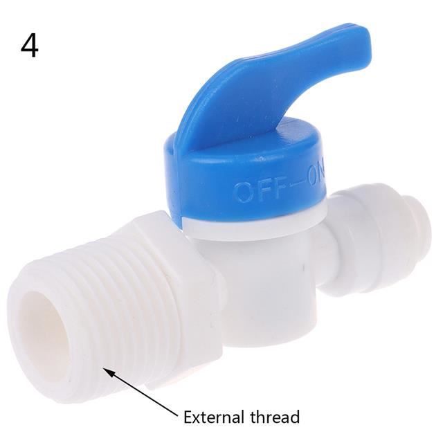 Robinet De Dérivation Rapide Tuyau PVC PE 25mm - Vanne à Bille Plastique Jardin Arrosage