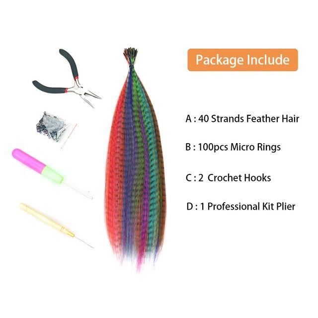 50 Clips Barrettes Ateba pour Extension de Cheveux ou Tresses