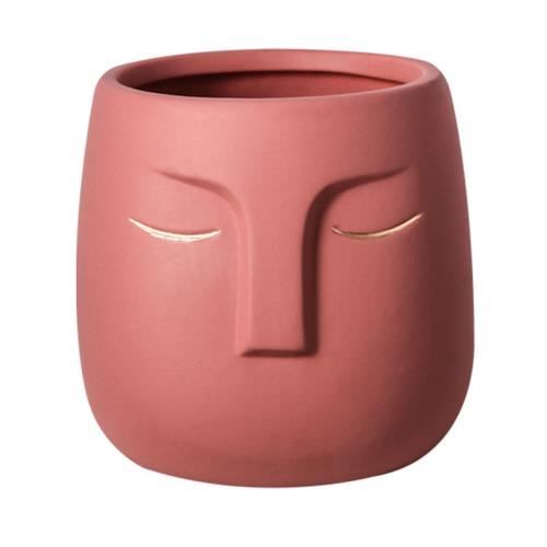 VASE,redVase En Céramique Créatif Visage En Céramique Salon Bureau