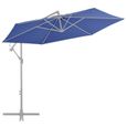 Tissu de remplacement pour parasol déporté - NEUF - 8108 - Bleu azuré - 300 cm - Résistant UV-1