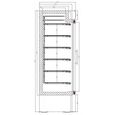 Congélateur porte vitrée - COMBISTEEL - 578 Litres - Froid statique - LED - Manuel-1