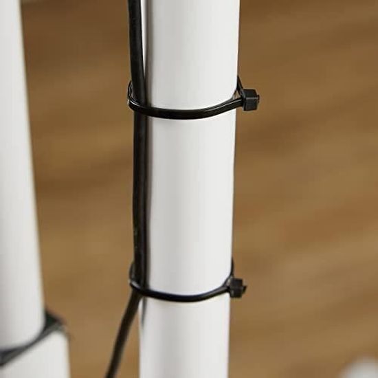 Rislant Collier de Serrage Plastique 100 Pièces 300 mm x 4,8 mm Attache  Plastique Serre Cable Ties Serre Flex pour Le Bureau à[356] - Cdiscount  Bricolage