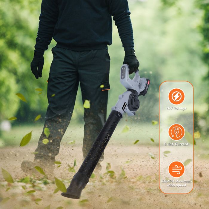 Souffleur De Feuilles Sans Fil 21V, Souffleur à Batterie, 2