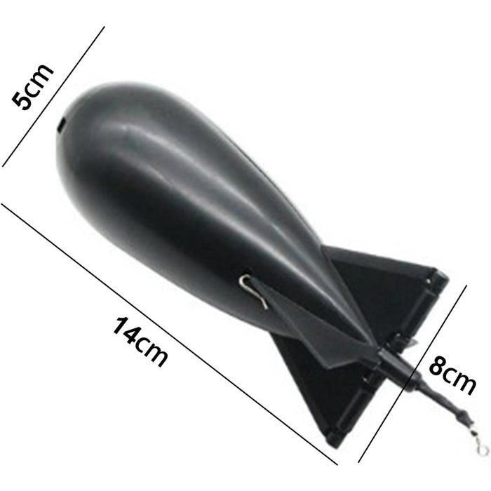 5 Pièces Bombe Spod Amorçage Carpe – Grande Bombe Flotteur Leurre Avec Récupération Rapide Pour Pêche En Eau Douce