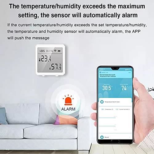Tuya - Thermomètre hygromètre intelligent Wifi - Capteur d'humidité d'intérieur  numérique sans fil avec écran LCD - Alexa - [200] - Cdiscount Bricolage