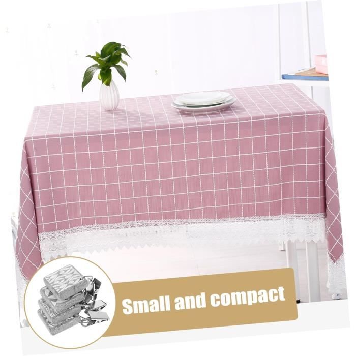 Poids Pour Nappe De Table Exterieur YS0911 Lot De 4 Poids De Nappe Avec Clip Pour Nappe De Table, Fournitures Pour La Maison, L'extérieur, Les Voyages, Les Pique-niques, Les Poids De Nappe