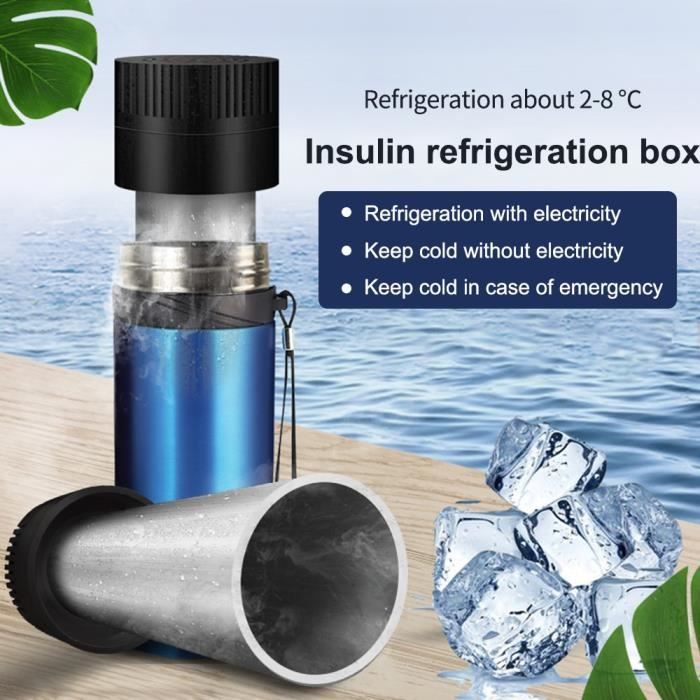 AOKLEY Glacière médicale portative, Petite boîte à la Maison Voiture pour  Le Refroidisseur Drogue réfrigérateur d'insuline approprié au Stockage